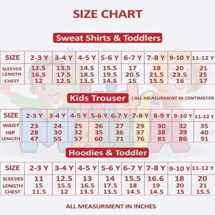 Boy's Fleece Hoodie Set Yellow Printed | 2 Piece Stitched | Kids Winter Wear 2-3 Years