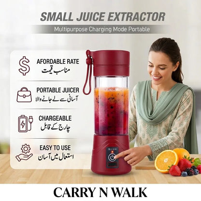 Portable USB Juicer Blender 380ml - Rechargeable 4 Colors