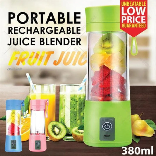 Portable USB Juicer Blender 380ml - Rechargeable 4 Colors