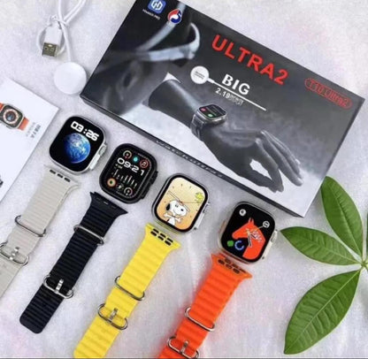 T10 Ultra 2 Smart Watch | 2.19" Big Display | Bluetooth Calling | 3 Straps Free