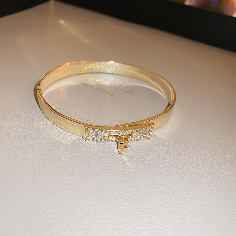 Rose Gold Zircon 7 Pcs Bracelets Set | Luxury Stackable Bangles | Anti-Tarnish