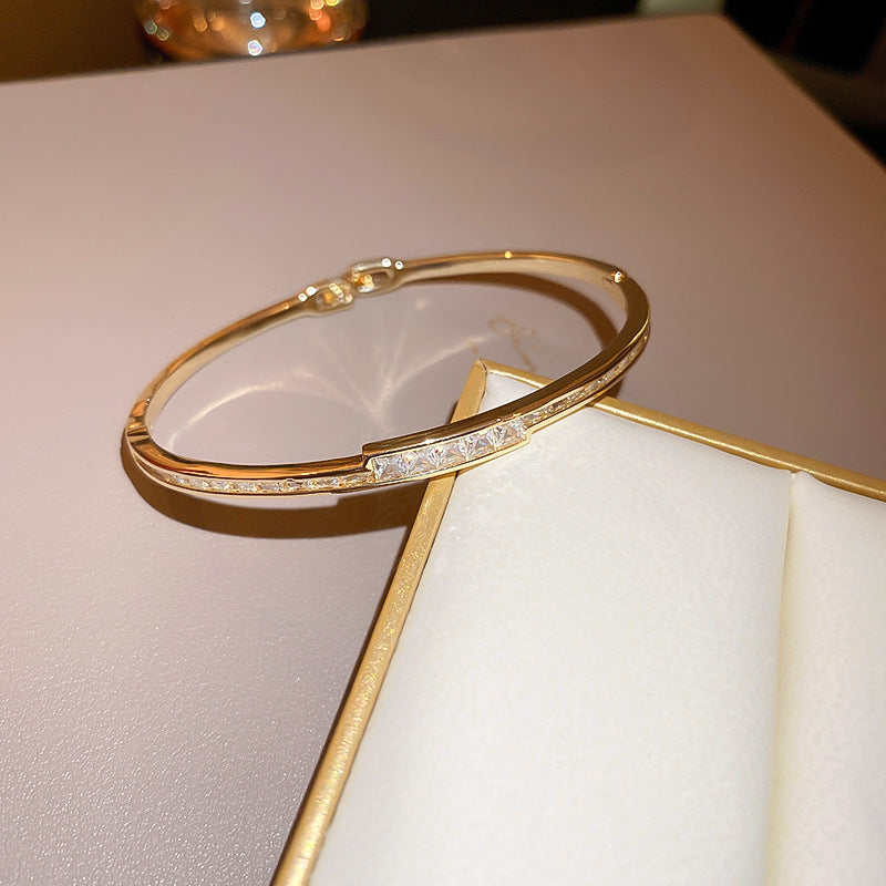 Rose Gold Zircon 7 Pcs Bracelets Set | Luxury Stackable Bangles | Anti-Tarnish