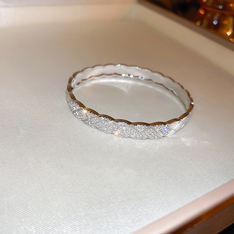 Rose Gold Zircon 7 Pcs Bracelets Set | Luxury Stackable Bangles | Anti-Tarnish