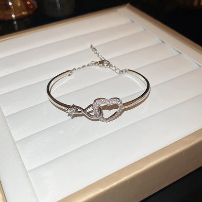 Rose Gold Zircon 7 Pcs Bracelets Set | Luxury Stackable Bangles | Anti-Tarnish
