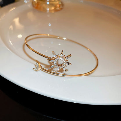 Rose Gold Zircon 7 Pcs Bracelets Set | Luxury Stackable Bangles | Anti-Tarnish