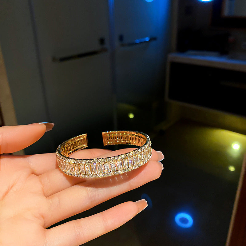 Rose Gold Zircon 7 Pcs Bracelets Set | Luxury Stackable Bangles | Anti-Tarnish