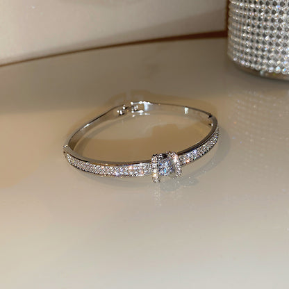 Rose Gold Zircon 7 Pcs Bracelets Set | Luxury Stackable Bangles | Anti-Tarnish