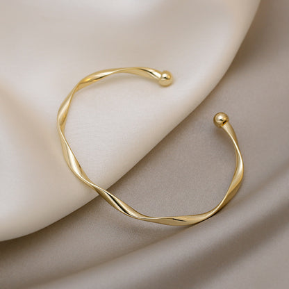 Rose Gold Zircon 7 Pcs Bracelets Set | Luxury Stackable Bangles | Anti-Tarnish