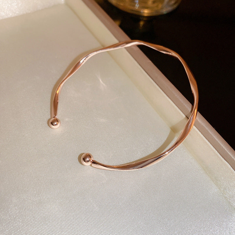 Rose Gold Zircon 7 Pcs Bracelets Set | Luxury Stackable Bangles | Anti-Tarnish