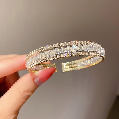 Rose Gold Zircon 7 Pcs Bracelets Set | Luxury Stackable Bangles | Anti-Tarnish
