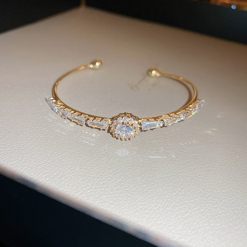 Rose Gold Zircon 7 Pcs Bracelets Set | Luxury Stackable Bangles | Anti-Tarnish