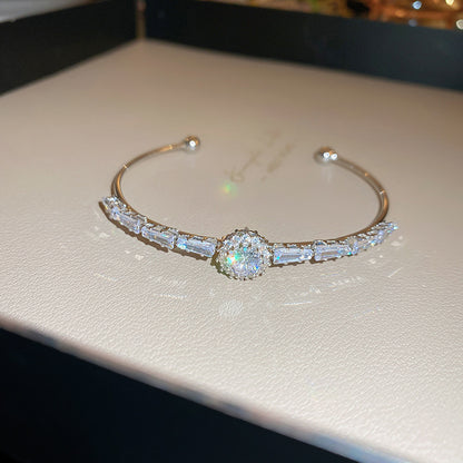 Rose Gold Zircon 7 Pcs Bracelets Set | Luxury Stackable Bangles | Anti-Tarnish