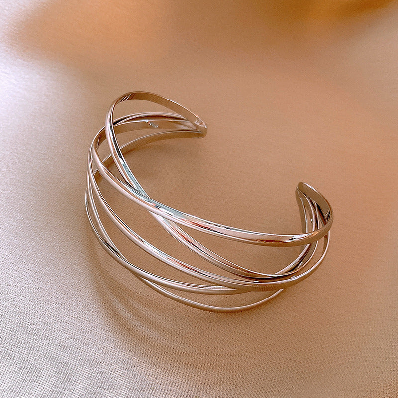 Rose Gold Zircon 7 Pcs Bracelets Set | Luxury Stackable Bangles | Anti-Tarnish