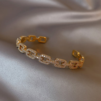Rose Gold Zircon 7 Pcs Bracelets Set | Luxury Stackable Bangles | Anti-Tarnish