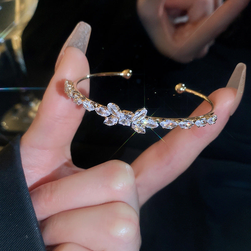 Rose Gold Zircon 7 Pcs Bracelets Set | Luxury Stackable Bangles | Anti-Tarnish