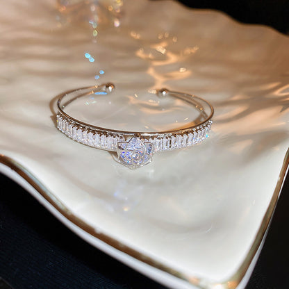 Rose Gold Zircon 7 Pcs Bracelets Set | Luxury Stackable Bangles | Anti-Tarnish