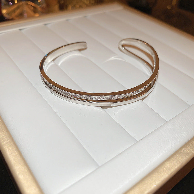 Rose Gold Zircon 7 Pcs Bracelets Set | Luxury Stackable Bangles | Anti-Tarnish