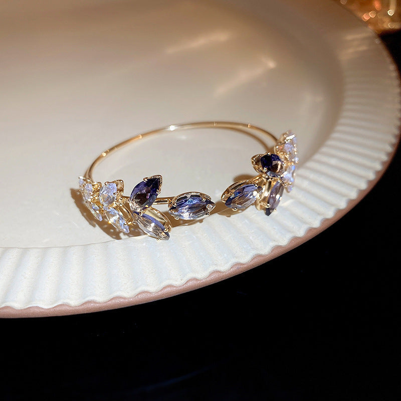 Rose Gold Zircon 7 Pcs Bracelets Set | Luxury Stackable Bangles | Anti-Tarnish