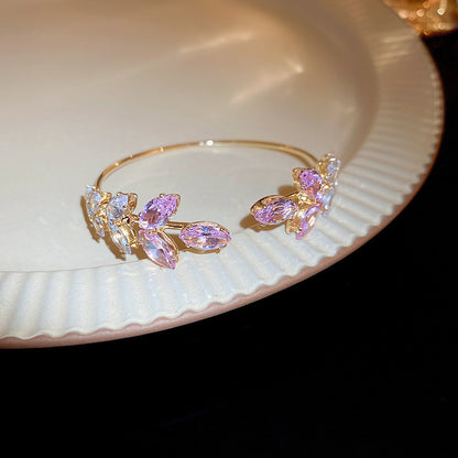 Rose Gold Zircon 7 Pcs Bracelets Set | Luxury Stackable Bangles | Anti-Tarnish