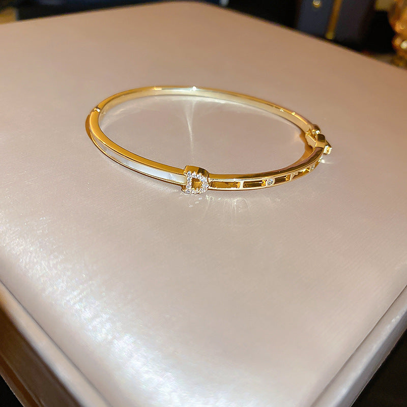 Rose Gold Zircon 7 Pcs Bracelets Set | Luxury Stackable Bangles | Anti-Tarnish