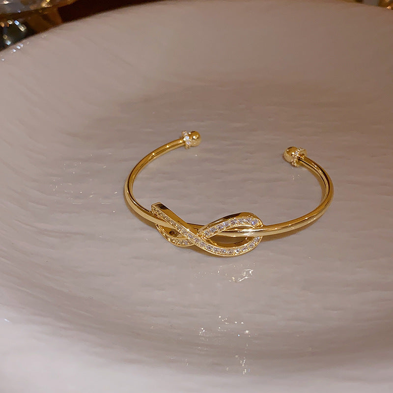 Rose Gold Zircon 7 Pcs Bracelets Set | Luxury Stackable Bangles | Anti-Tarnish
