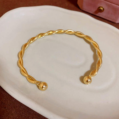 Rose Gold Zircon 7 Pcs Bracelets Set | Luxury Stackable Bangles | Anti-Tarnish