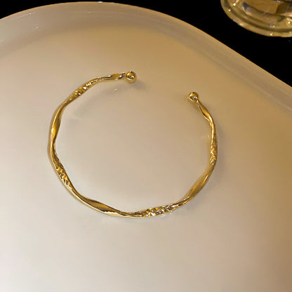Rose Gold Zircon 7 Pcs Bracelets Set | Luxury Stackable Bangles | Anti-Tarnish